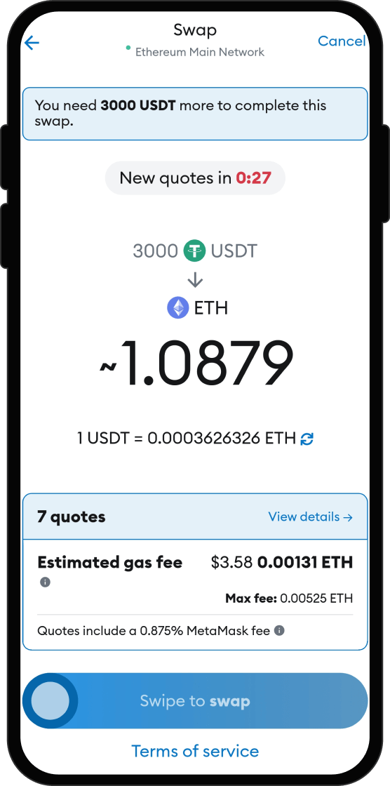 Swap Your USDT for FHB